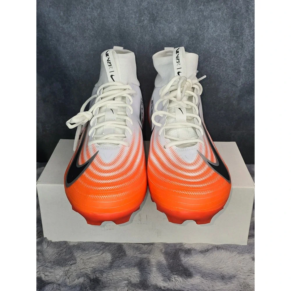 NWB Nike ZM Air Vapor Pro 1 Football Cleats White Orange Mens Size 15 IB2495-107